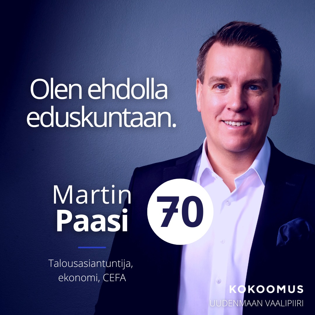 Martin Paasi 70 Kokoomus